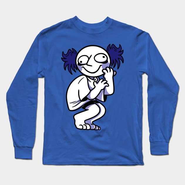 Blue Weirdo Long Sleeve T-Shirt by Get A Klu Comics